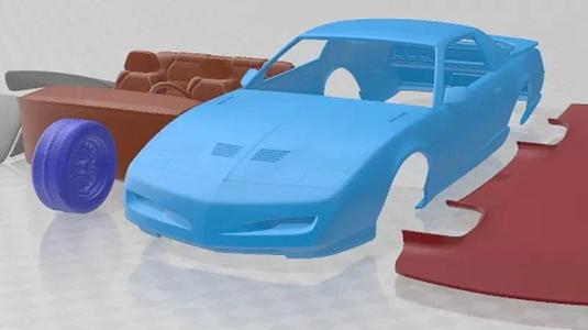 Pontiac Firebird Trans Am GTA 1991 Printable Car