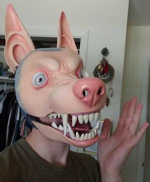 Snarly Canine Costume Mask Base