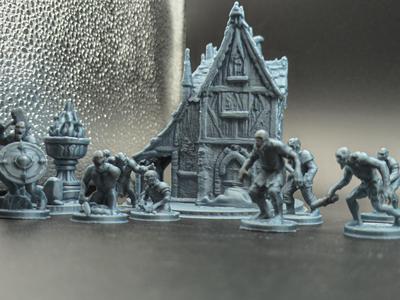 BIG ZOMBIE PACK - 7 Zombies, Gothic House & Beacon