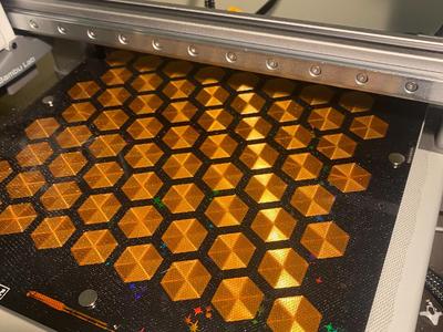 Hexagons On Fabric