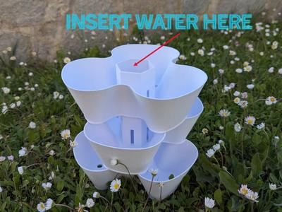 Modular pot for strawberries and flowers