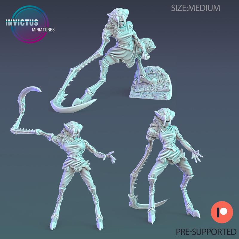 Infested Assistant Set / Insectoid Hybrid / Fungus City Worker / Cyberpunk Warrior / Alien Insect Soldier / Mysterious Colonist / Space Assasin / Cosmic Invasion / Trooper Attack / Human Settler / Sci-Fi Encounter