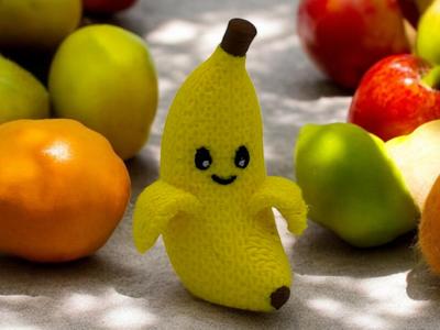 Cute Knitted Banana
