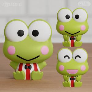 Keroppi Chibi 3 models Sanrio Fanart Hello Kitty