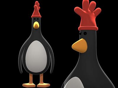 Feathers McGraw penguin from Wallace and Gromit printable
