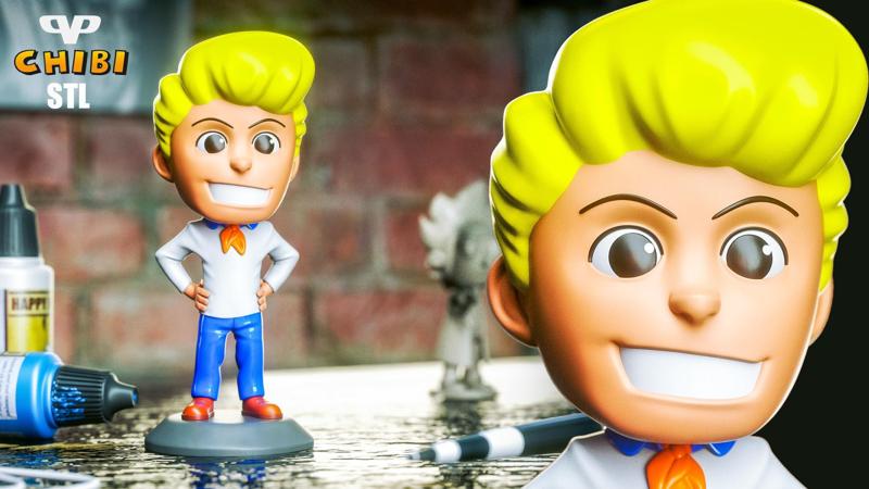 Fred Chibi STL for 3D Printing ChibiSTL 3DXM