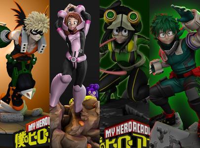 My Hero Academia – Heroes V1 3D Model Collection