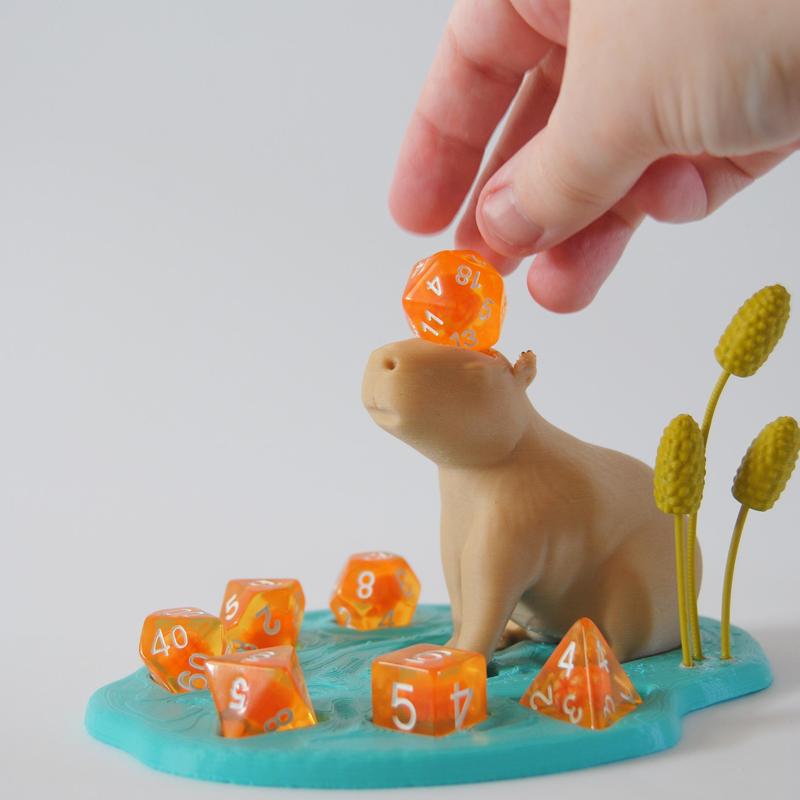Capybara dice pond – support free