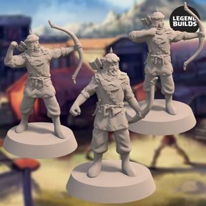 Empire of Jagrad Archers (3 miniatures) – 3D printable miniature – STL file