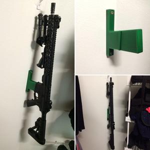AR-15 vertical wall storage mount