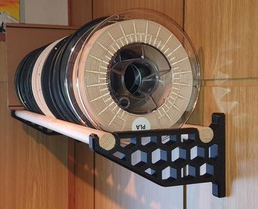 Filament spool shelf honeycomb