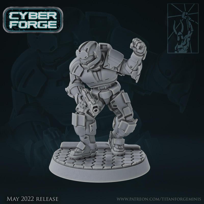 Cyber Forge Red vs Blue Blueone