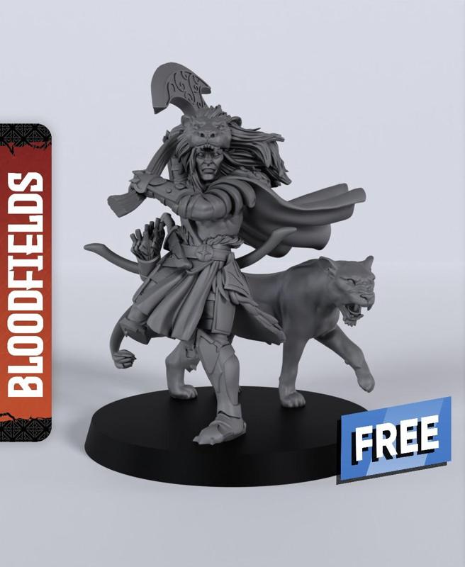 Lion Whiteclaw – With Free Dragon  – 5e DnD Inspired for RPG and Wargamers