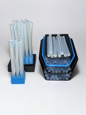 Hot Glue Gun Mini 7mm Glue Stick Grid & Tray Collection