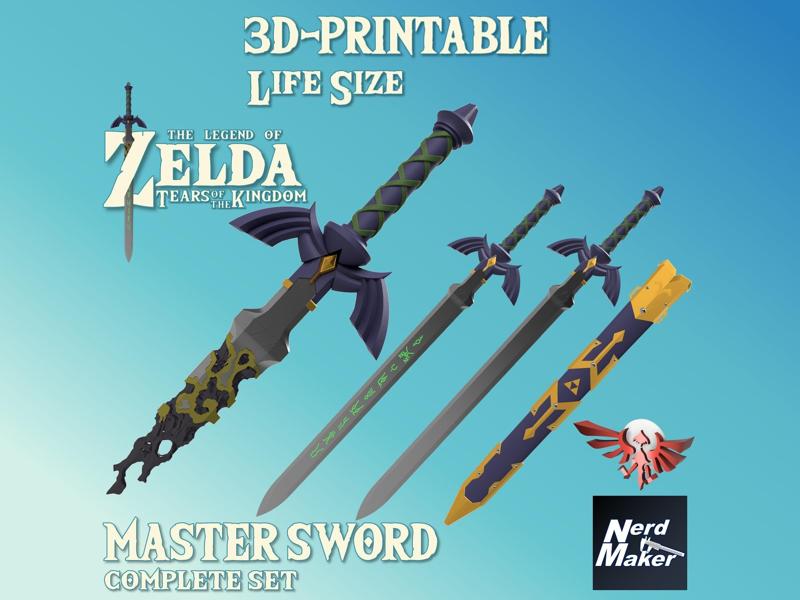 Master Sword – Zelda Tears of the Kingdom – Complete Set –