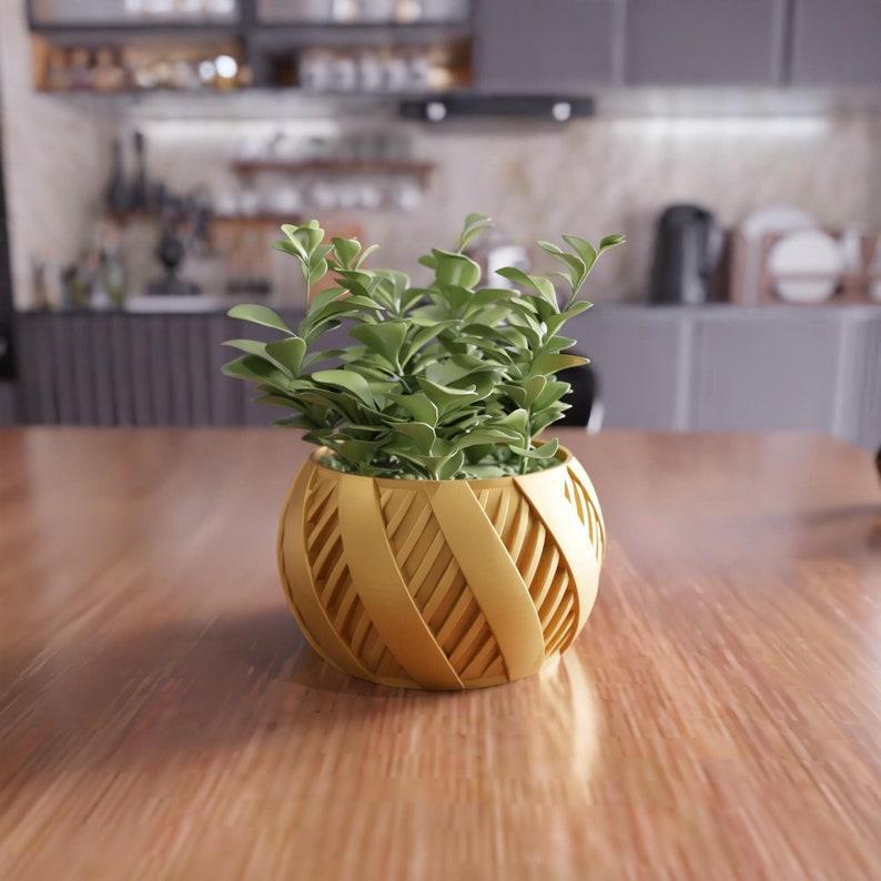 3D Decorative Flower Pot or Bowl as a Stl File & Serving Bowl, Decorative Bowl, Sugar Bowl, Planter Pot, 3D Printing, Clay Pot