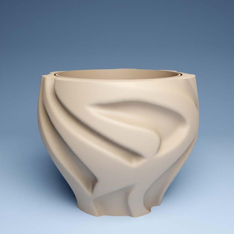 Plant pot with drainage STL 3D Printer file: instant download, plant lover gift