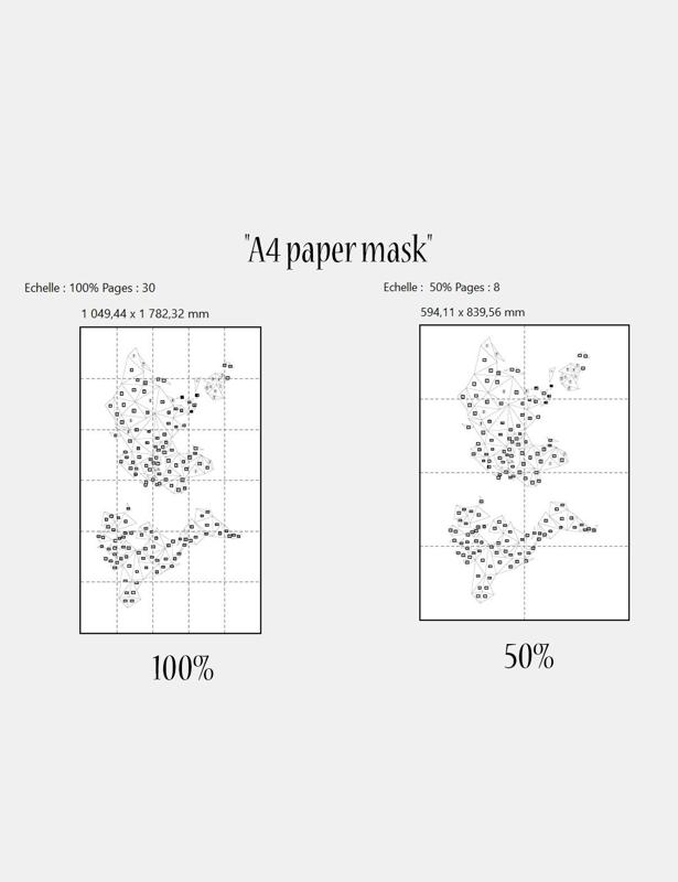 Geometric world map