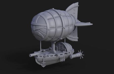 Dwarf Flying Zeppelin Miniature