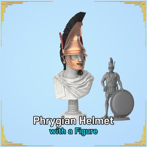 Phrygian helmet with a figure