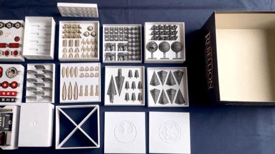 Star Wars Rebellion board game sorting insert / inlay / organizer / insert