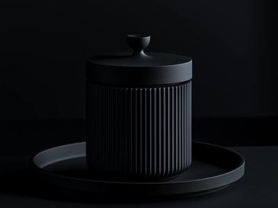 Noir Elegance Jar