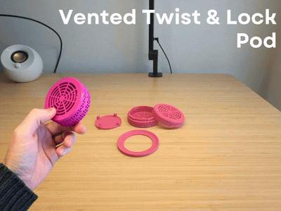 Vented Twist & Lock Pod with Stand