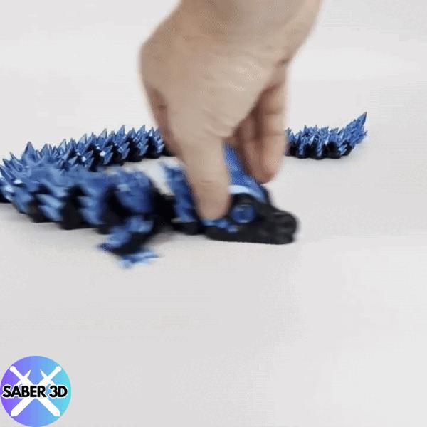 Articulated Crystal Dragon (Easy Multi-Color Painting)