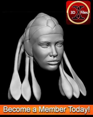 Star wars Head Sculpt – Jedi Master Adi Gallia – Action Figure