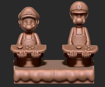 Mario and Luigi Cellphone and Joystick holder