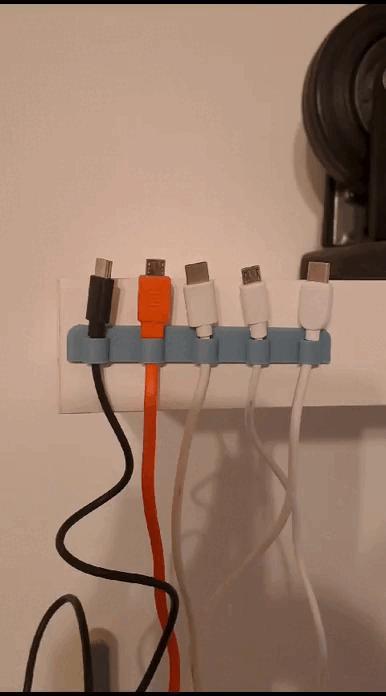 desk or wall cable organizer
