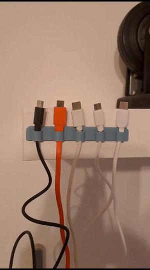 desk or wall cable organizer
