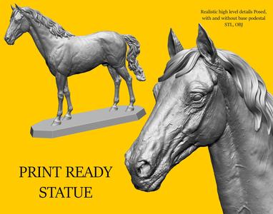 Horse print ready model