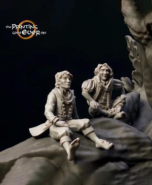 Sitting Halflings