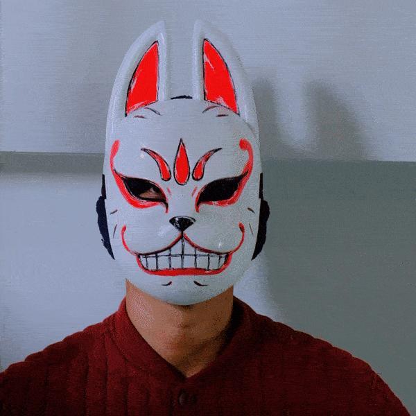 Genba Kazama Fox Mask – The Elusive Samurai Cosplay Props