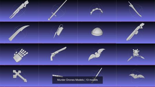 Murder Drones Models 3D Model Collection