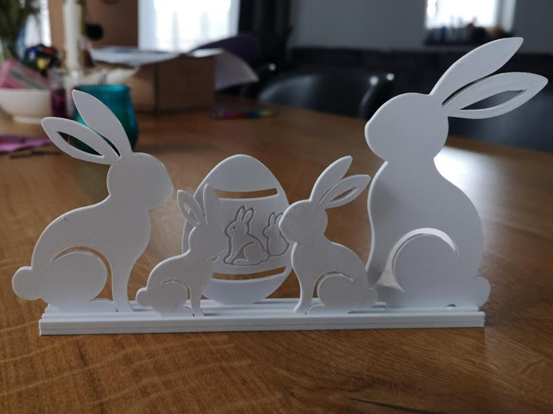 Easter Bunny Family Decorative Set