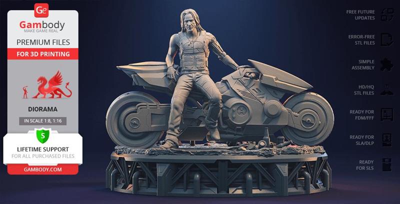 Cyberpunk Diorama for 3D Printing | Assembly