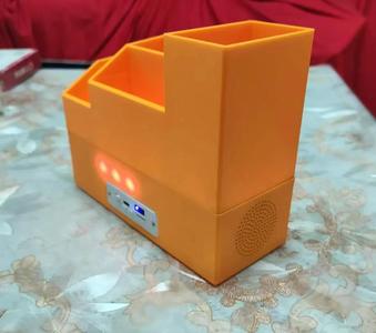 Desktop speaker with storage box