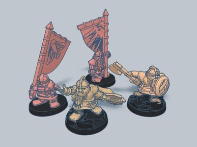 Dwarf Command 10mm Scale