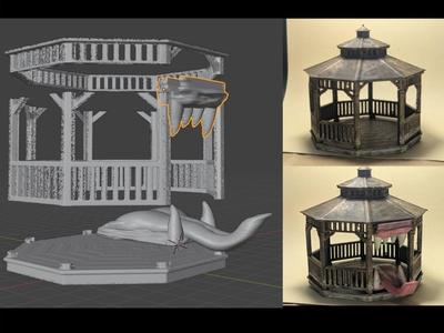 Dread Gazebo Simplified for FDM (DND / TTRPG)