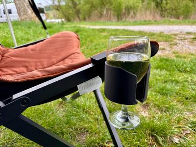 Ultimate modular all-in-one camping chair beer/wine/cup holder