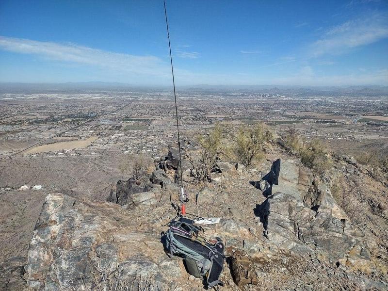 Ultralight tripod for SOTA or POTA antennas