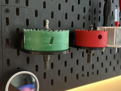 Hole Saw Holder for IKEA skadis