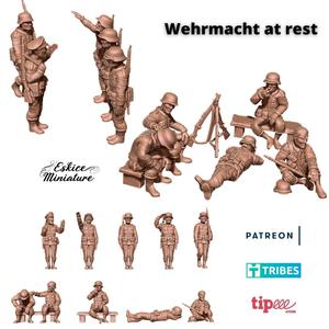 Wehrmacht at rest – 28mm