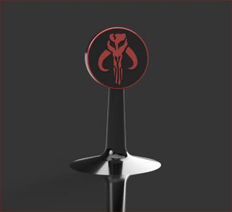 Mandalorian Fan Art Headphone Stand