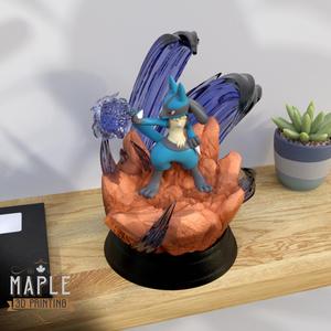 Lucario Diorama – Pokemon – Supported