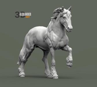 Friesian horse