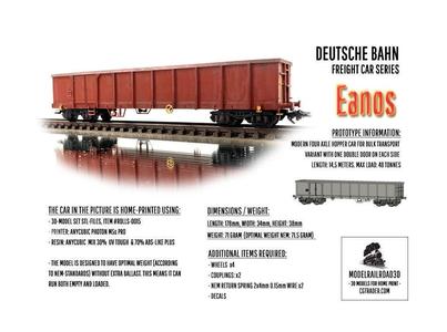 ROLLS-0015 DB Cargo Eanos Gondola freight car in H0-scale