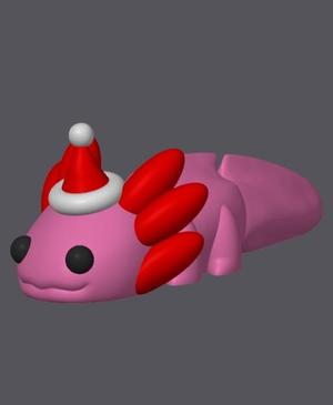 Christmas Baby Axolotl – Mini Monster #2